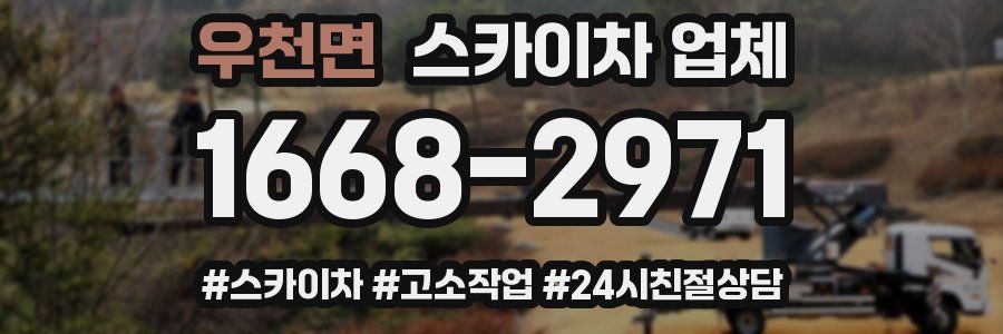 우천면 스카이차 업체