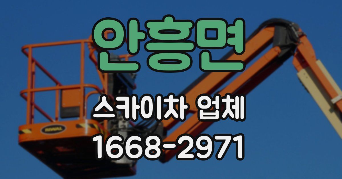 안흥면 스카이차 업체
