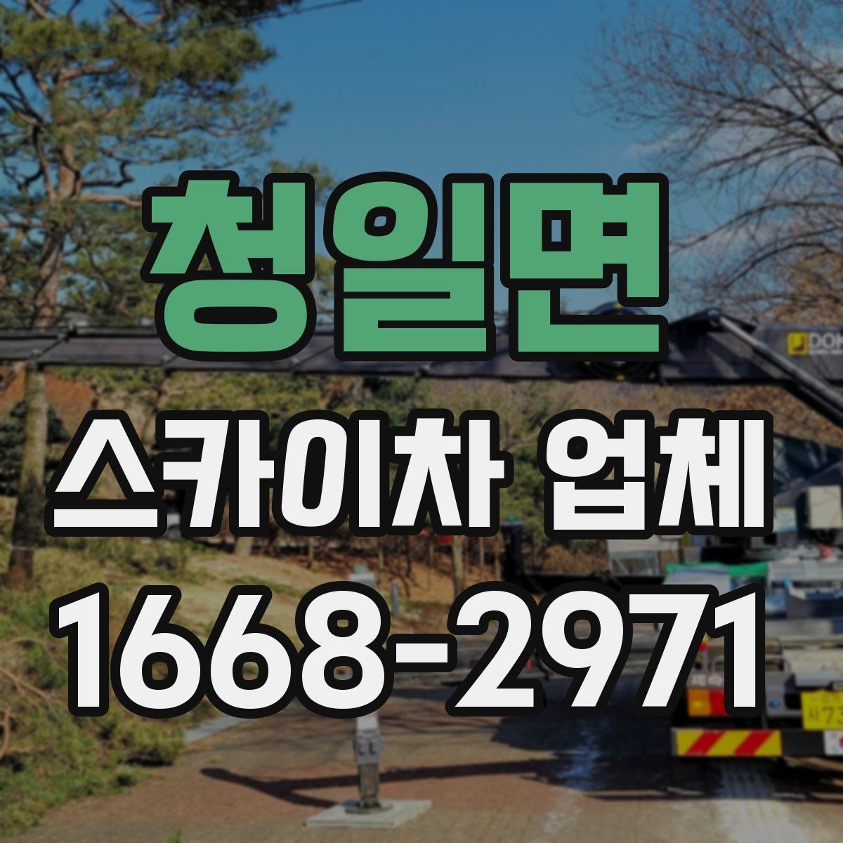 청일면 스카이차 업체