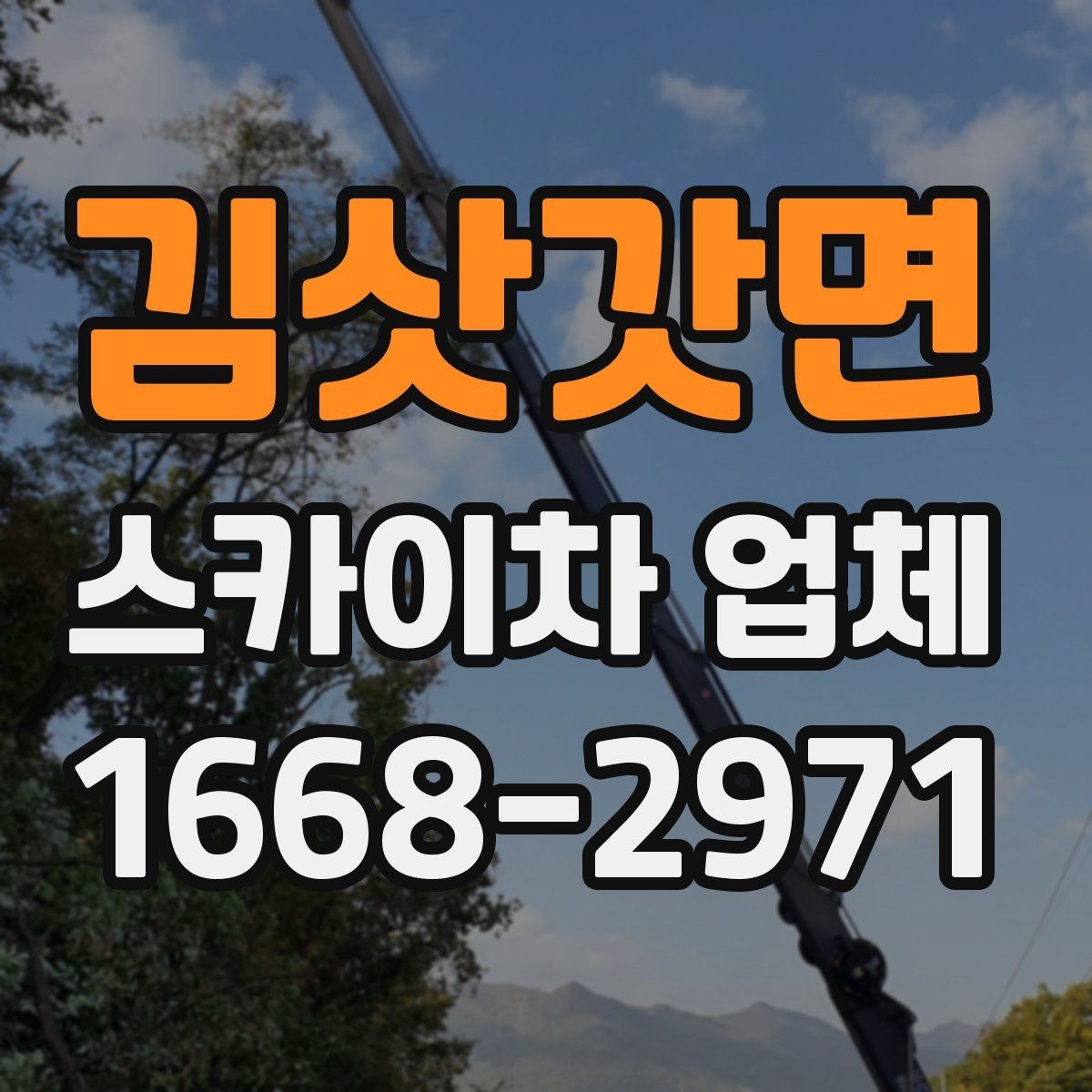 김삿갓면 스카이차 업체 이용 경험이 중요한 이유