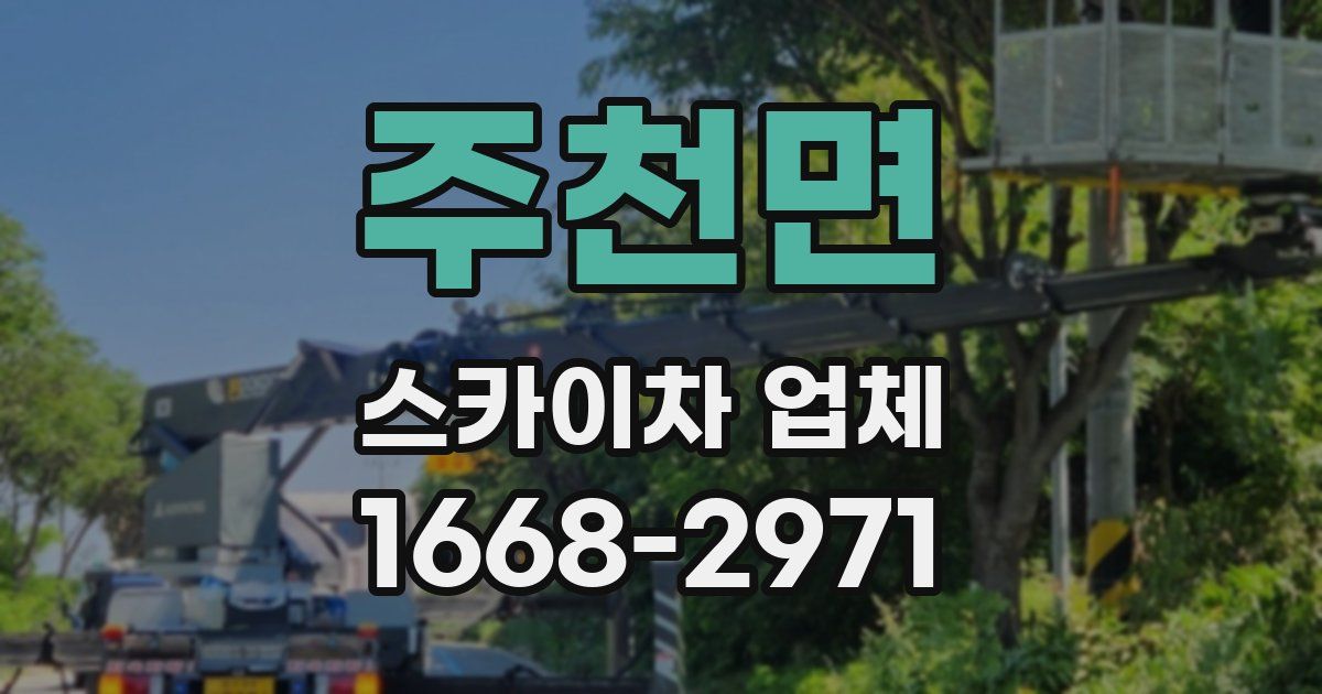 주천면 스카이차 업체
