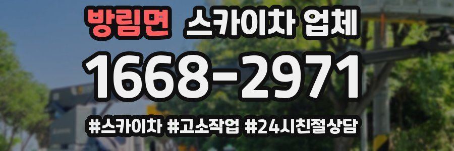 방림면 스카이차 업체