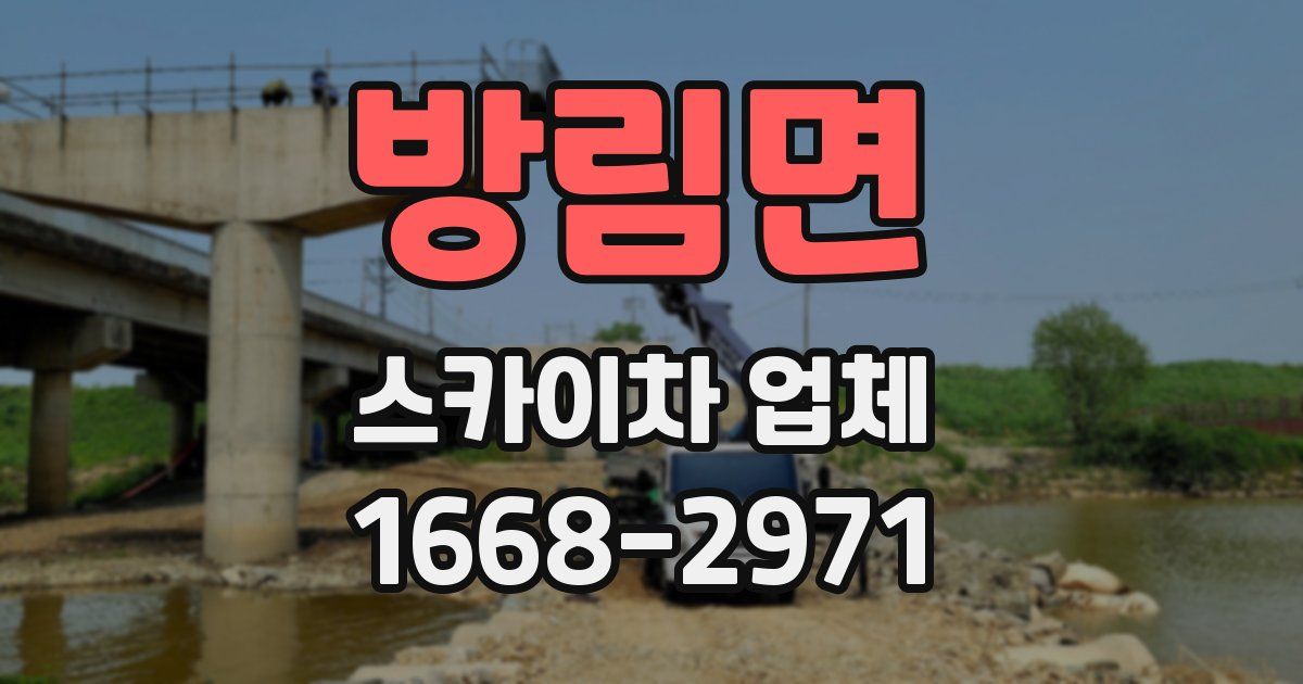 방림면 스카이차 업체