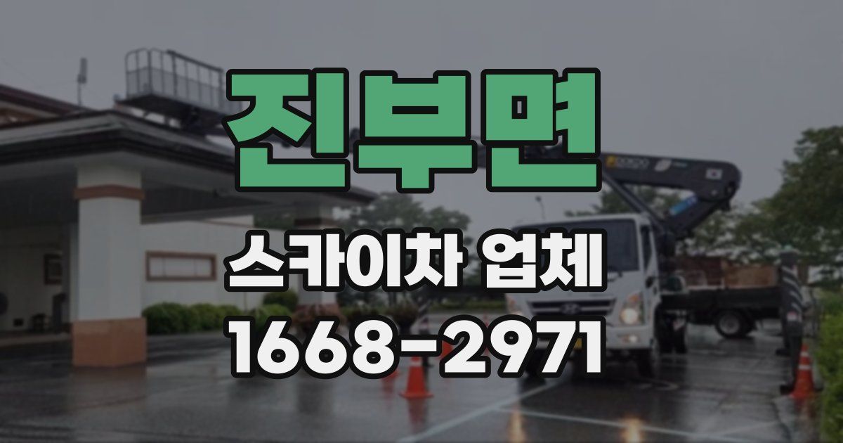 진부면 스카이차 업체