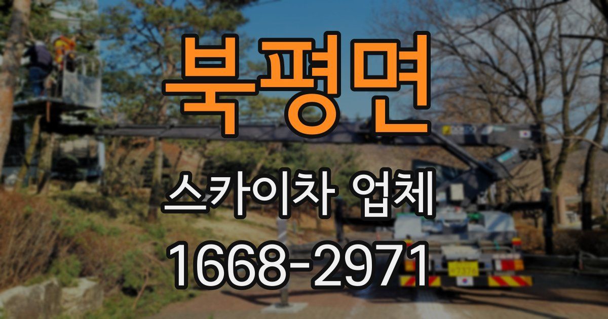 북평면 스카이차 업체