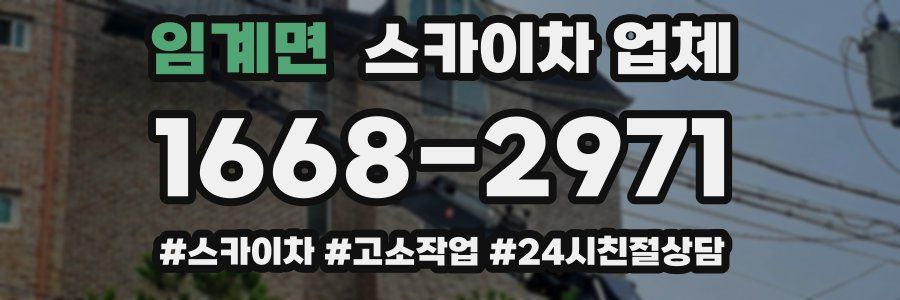 임계면 스카이차 업체