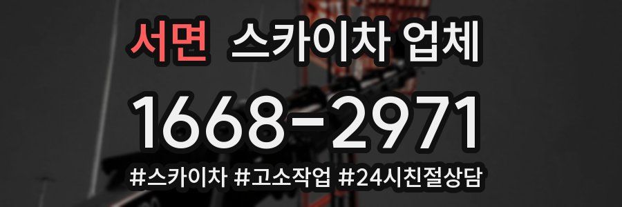서면 스카이차 업체