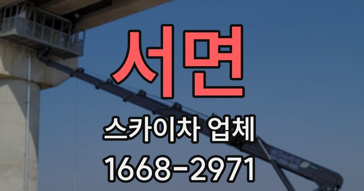 서면 스카이차 업체