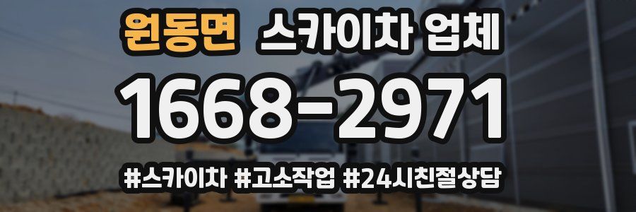 원동면 스카이차 업체