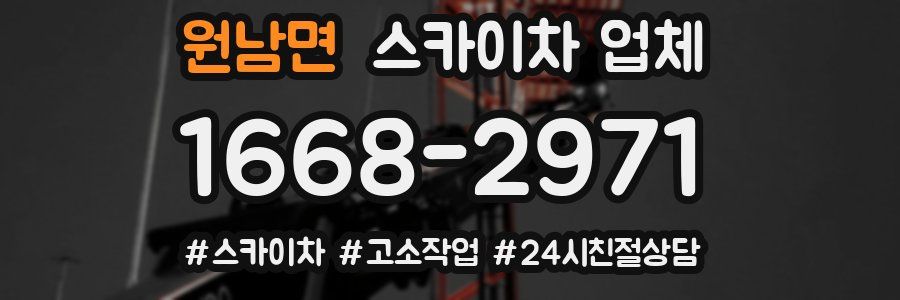 원남면 스카이차 업체