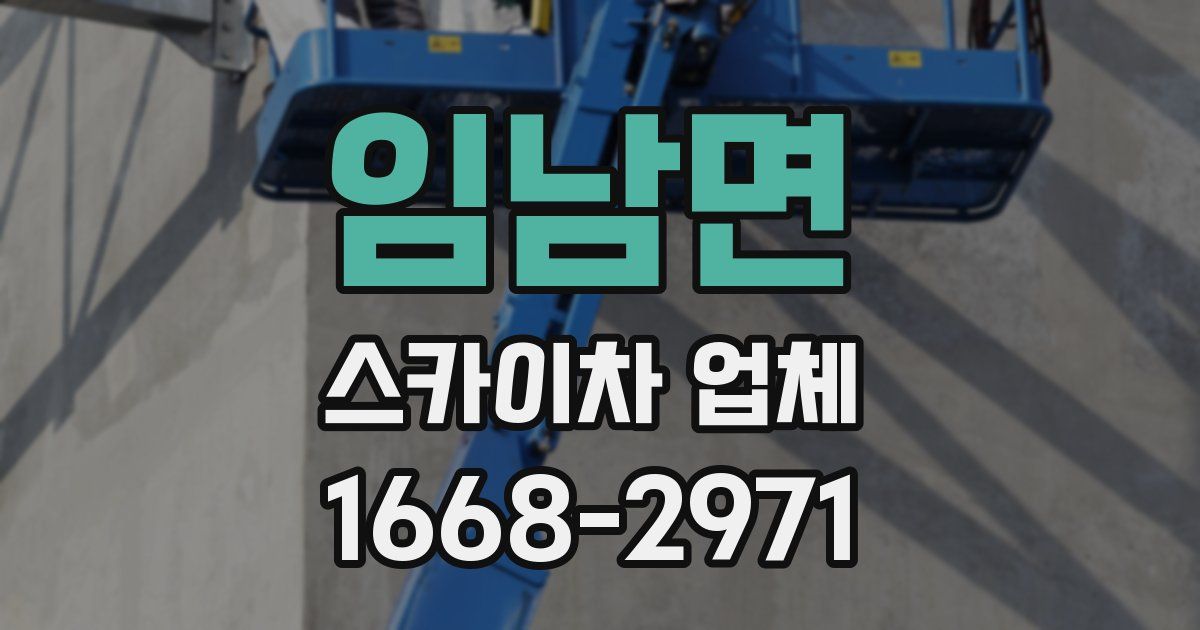 임남면 스카이차 업체