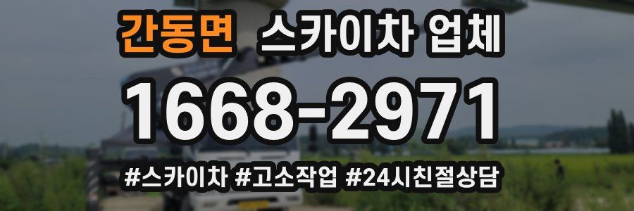 간동면 스카이차 업체