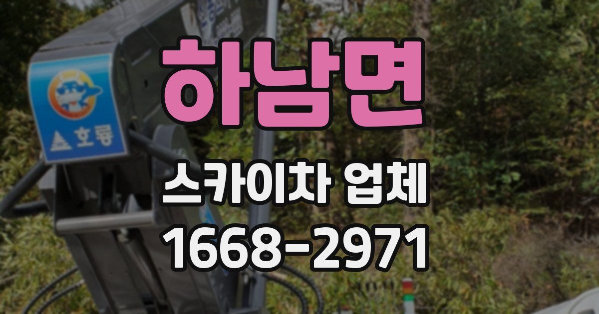 하남면 스카이차 업체