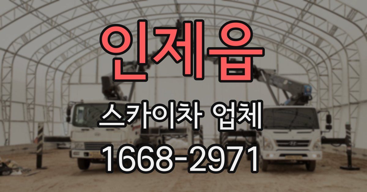 인제읍 스카이차 업체