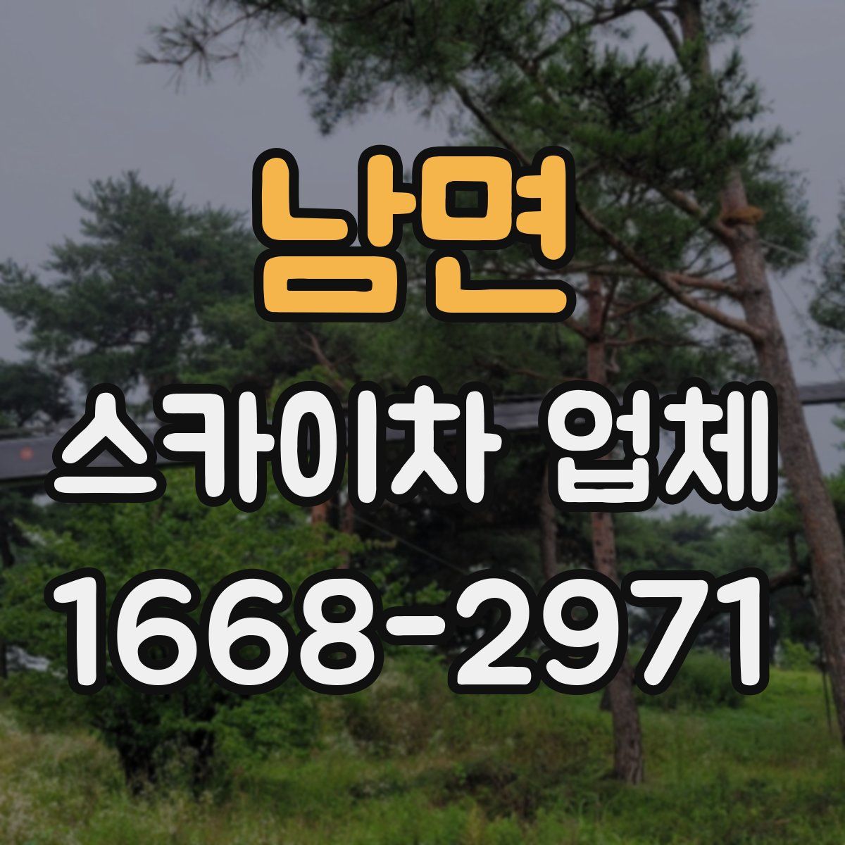 남면 스카이차 업체