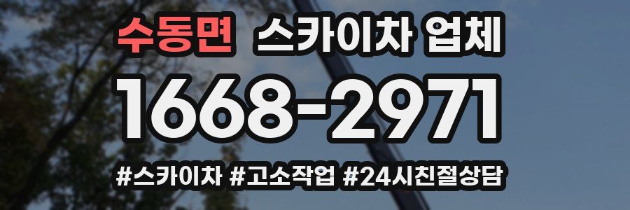 수동면 스카이차 업체