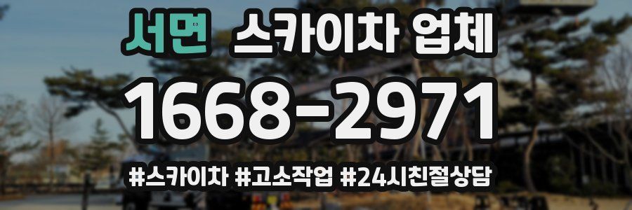 서면 스카이차 업체