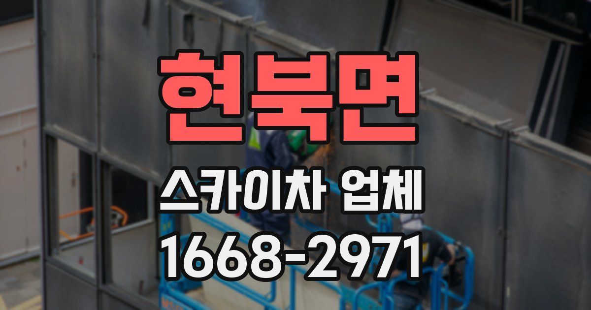 현북면 스카이차 업체