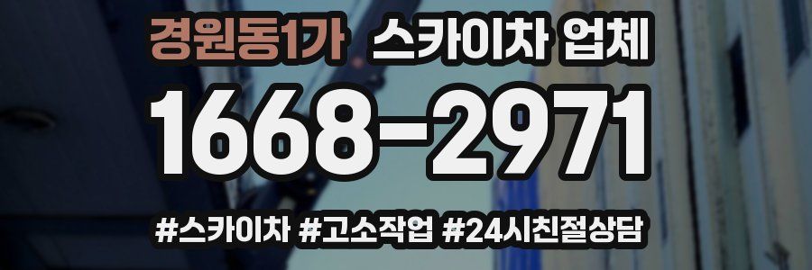 경원동1가 스카이차 업체