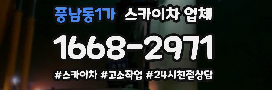 풍남동1가 스카이차 업체