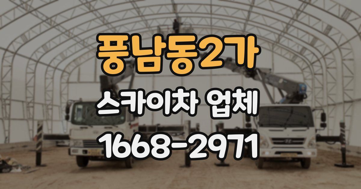 풍남동2가 스카이차 업체