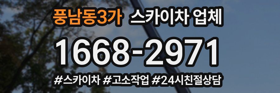 풍남동3가 스카이차 업체