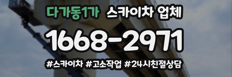 다가동1가 스카이차 업체