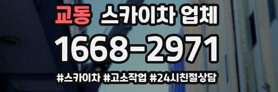 교동 스카이차 업체
