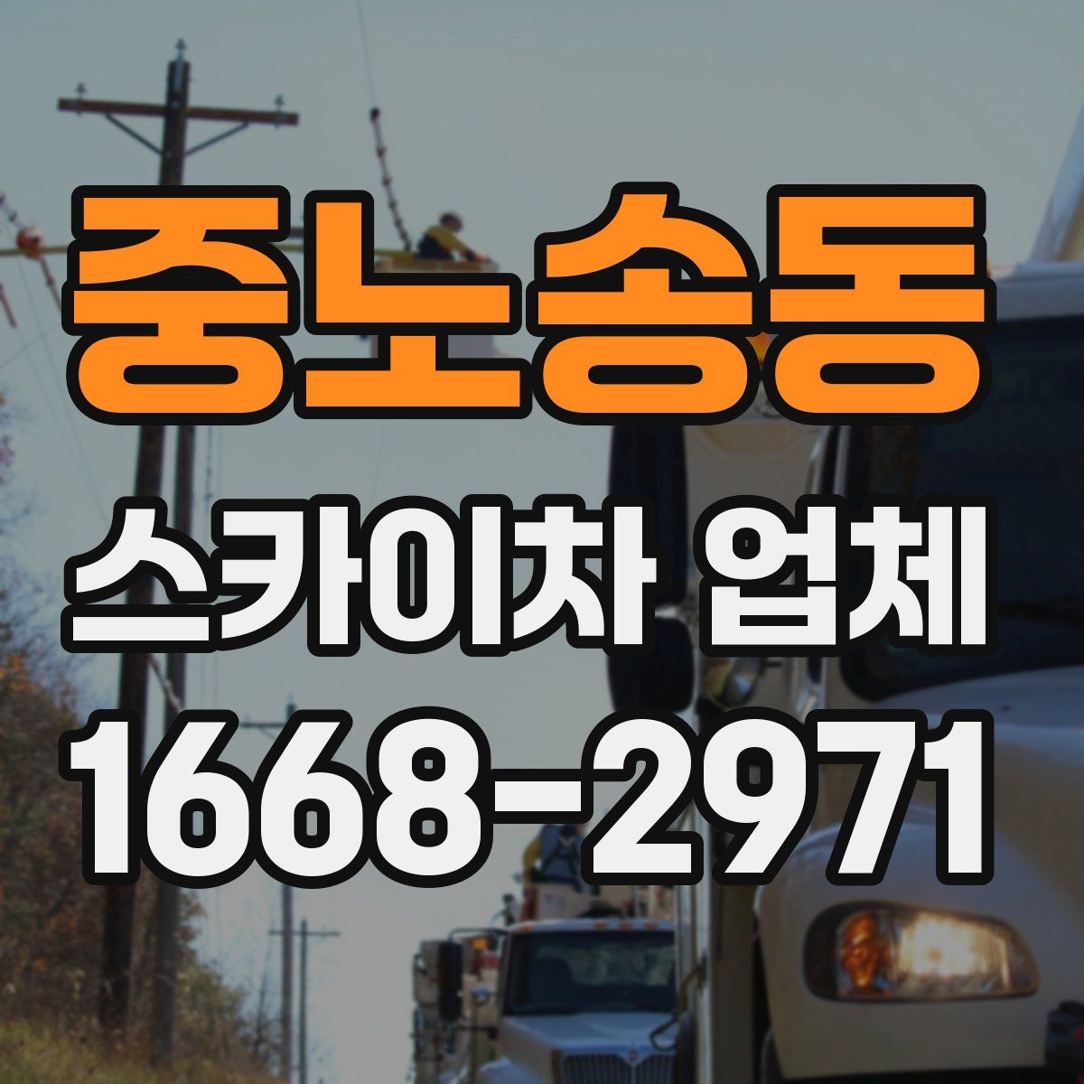 중노송동 스카이차 업체