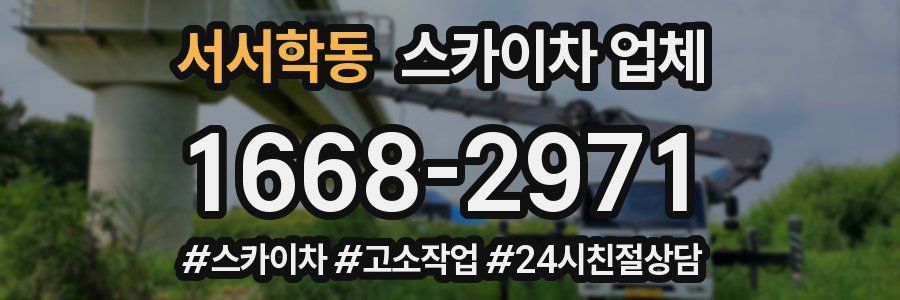 서서학동 스카이차 업체