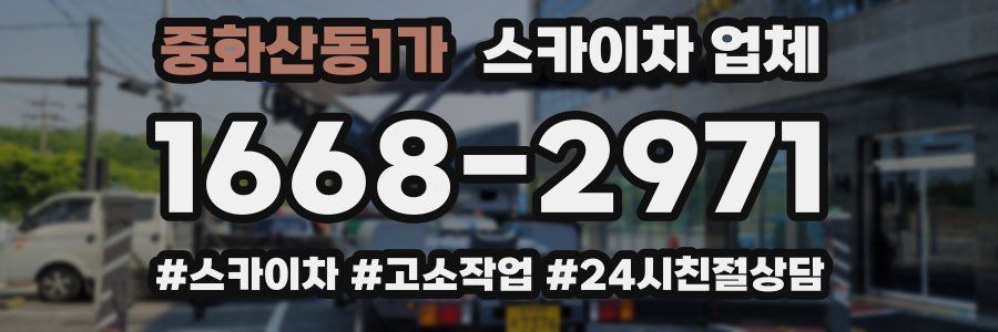 중화산동1가 스카이차 업체