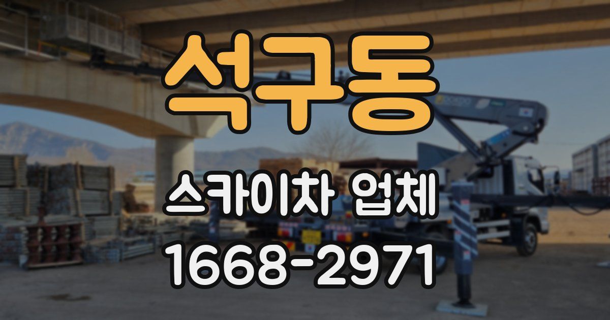 석구동 스카이차 업체