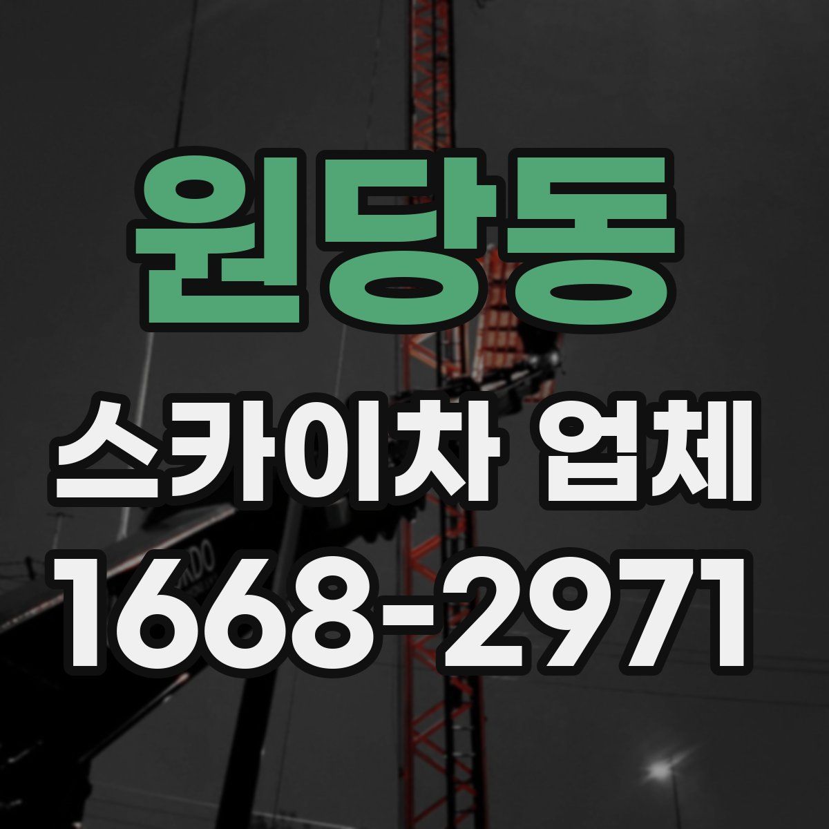 원당동 스카이차 업체