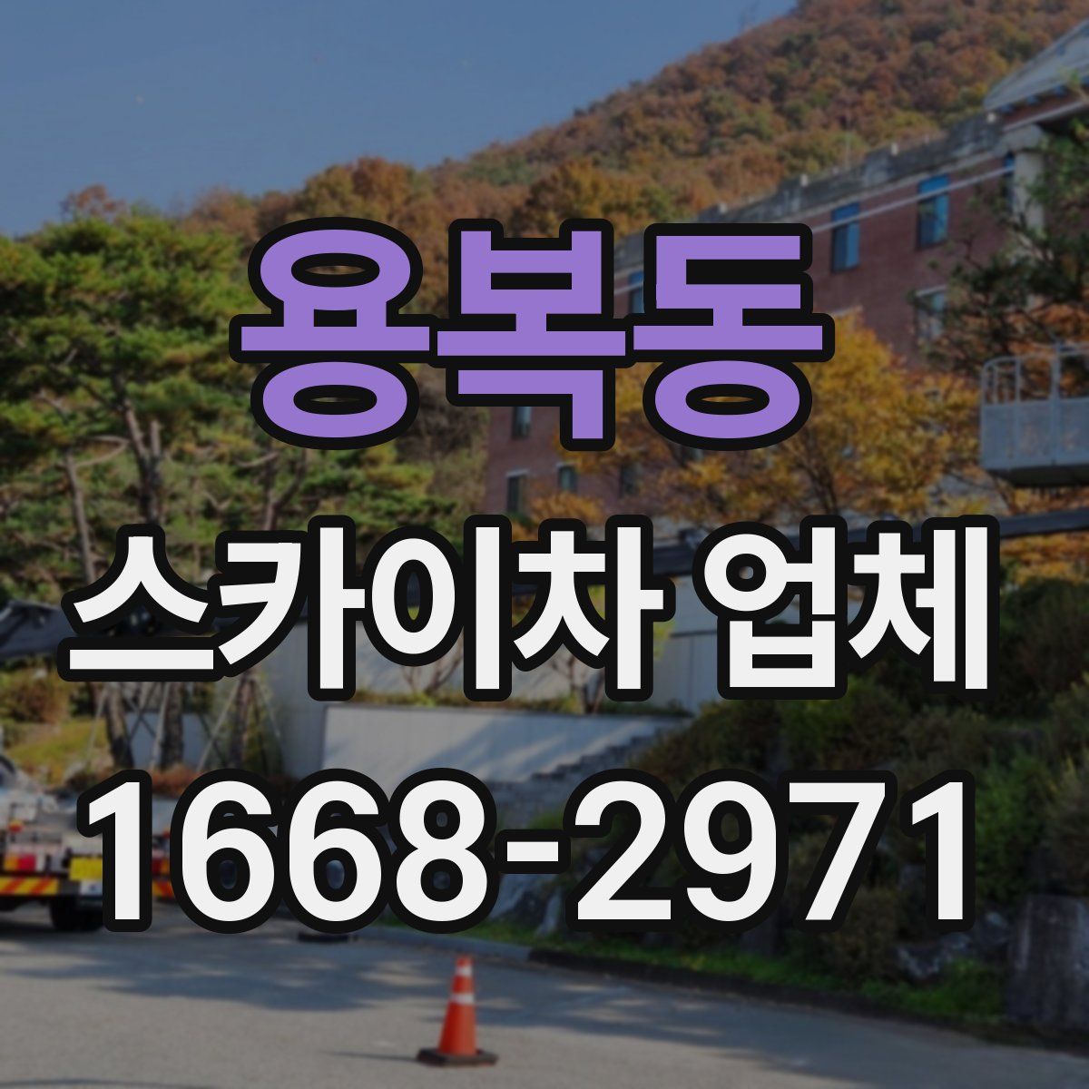 용복동 스카이차 업체