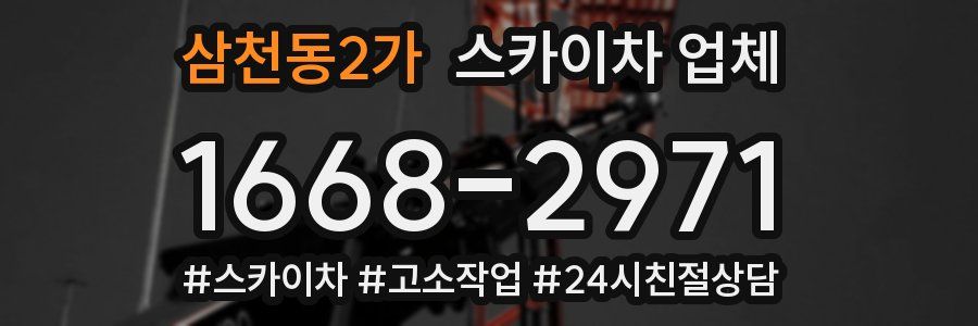삼천동2가 스카이차 업체