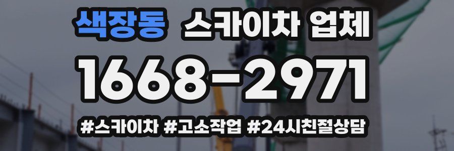 색장동 스카이차 업체