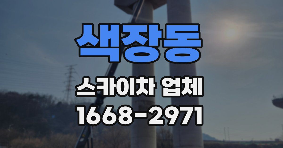 색장동 스카이차 업체