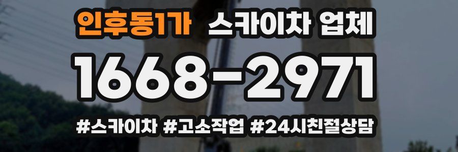 인후동1가 스카이차 업체