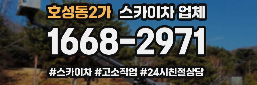 호성동2가 스카이차 업체