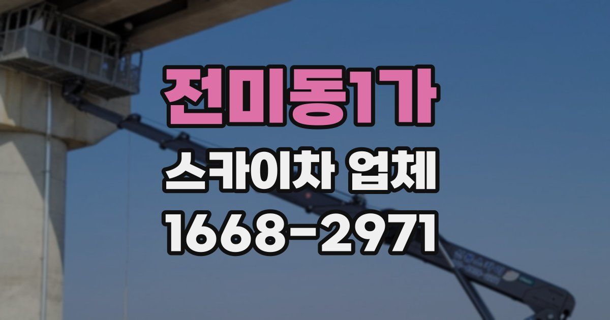 전미동1가 스카이차 업체