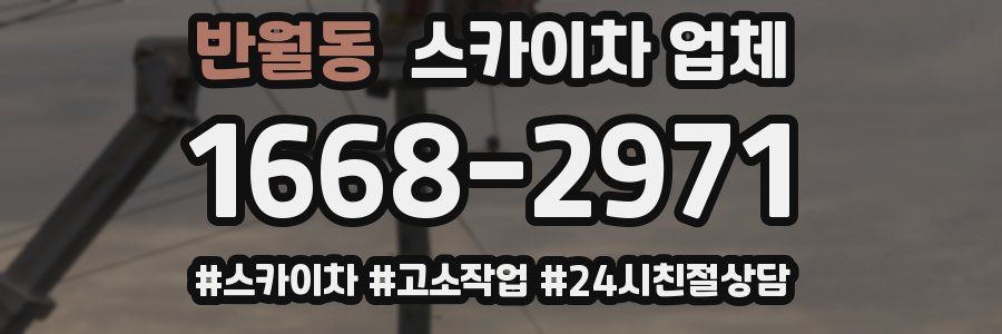 반월동 스카이차 업체
