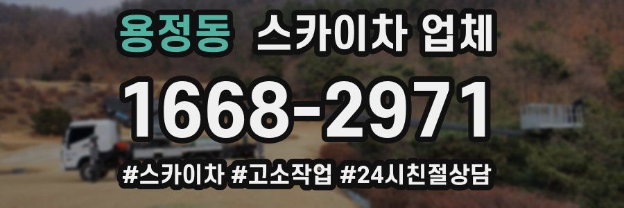 용정동 스카이차 업체