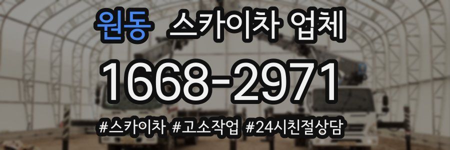 원동 스카이차 업체