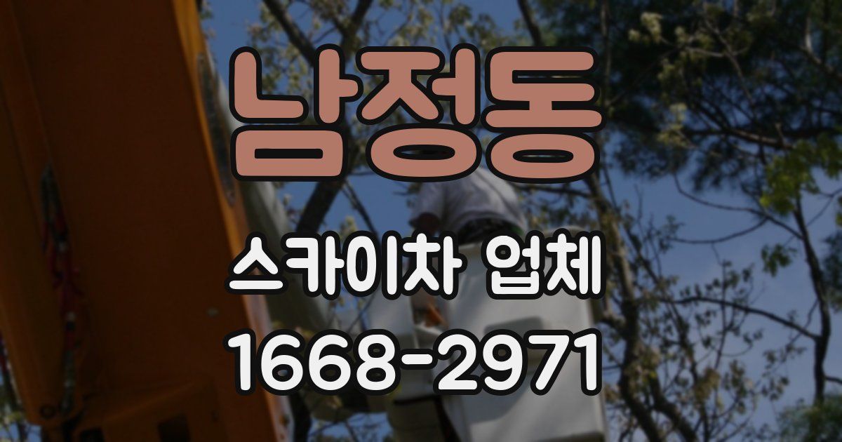 남정동 스카이차 업체