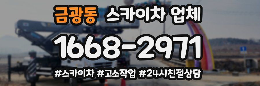 금광동 스카이차 업체