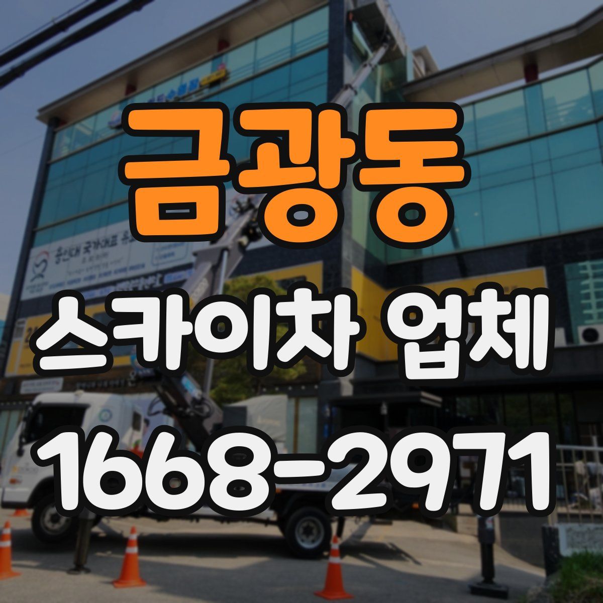 금광동 스카이차 업체