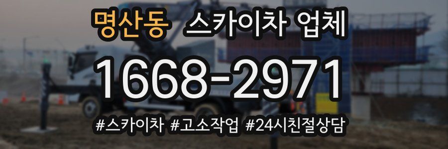 명산동 스카이차 업체