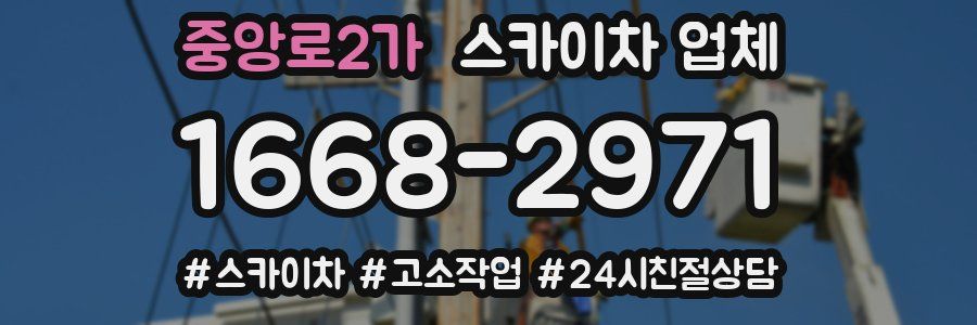 중앙로2가 스카이차 업체