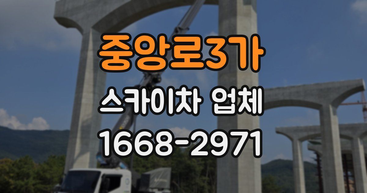 중앙로3가 스카이차 업체
