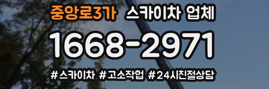 중앙로3가 스카이차 업체